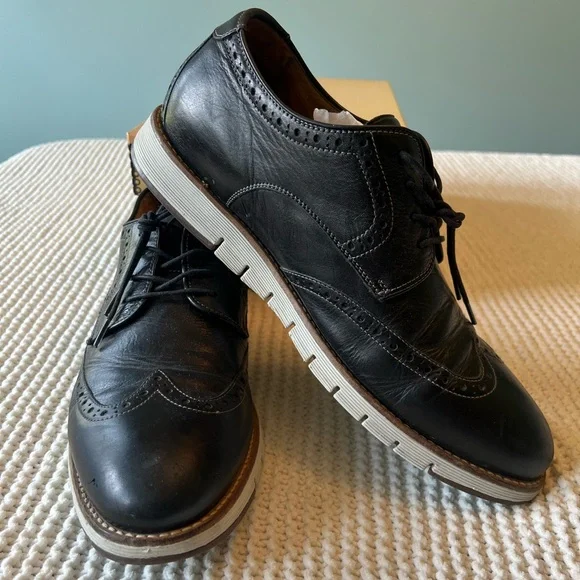 Johnston & Murphy Martell Wingtip Oxfords Mens 10.5 M Soft Sheepskin Leather J&M 1850 Johnston & Murphy Martell 27-2236 Men main image 4